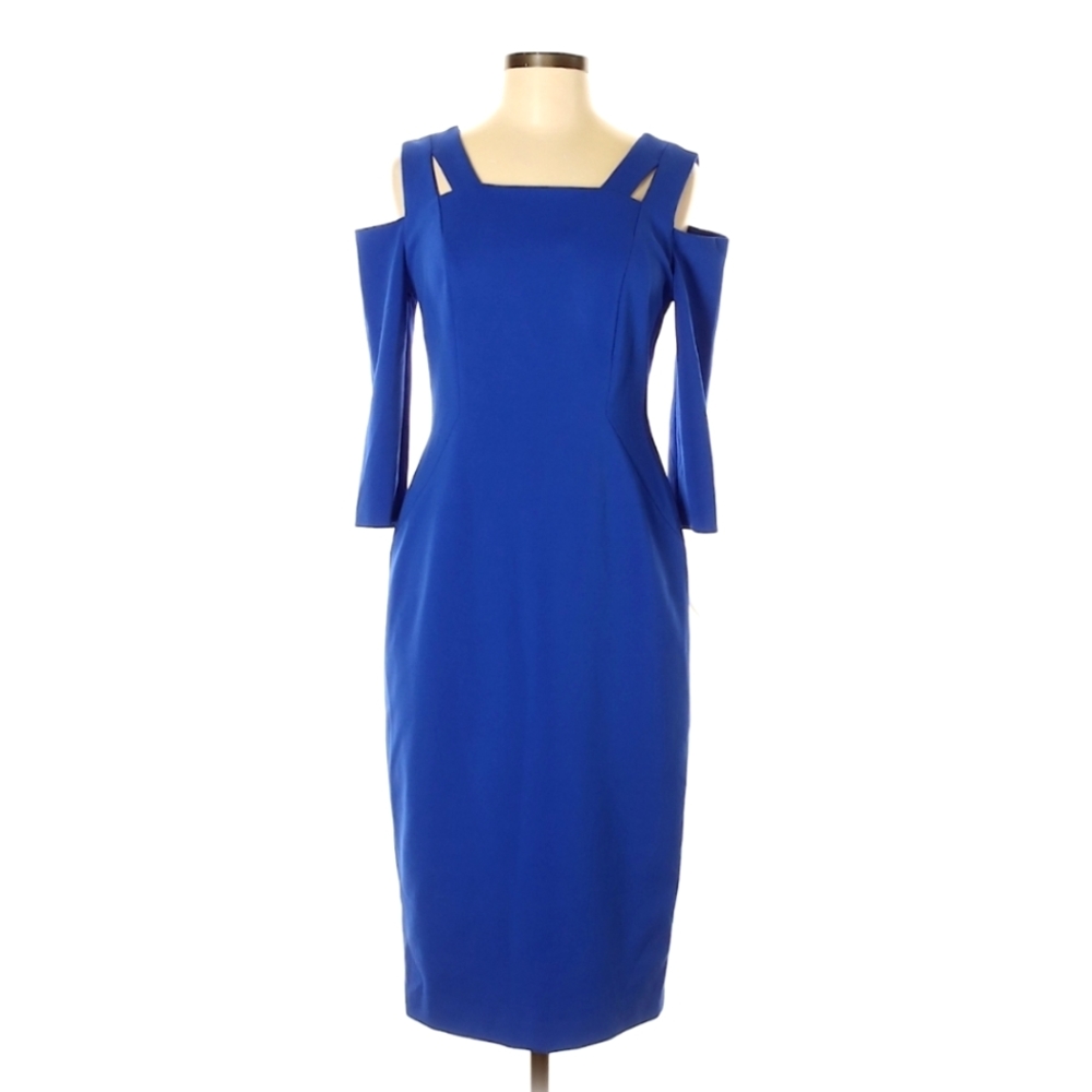 Maggy London l Size 6 Blue Knee Length Dress